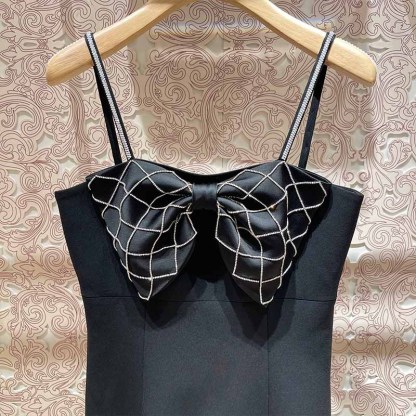 Bow-tie strap dress