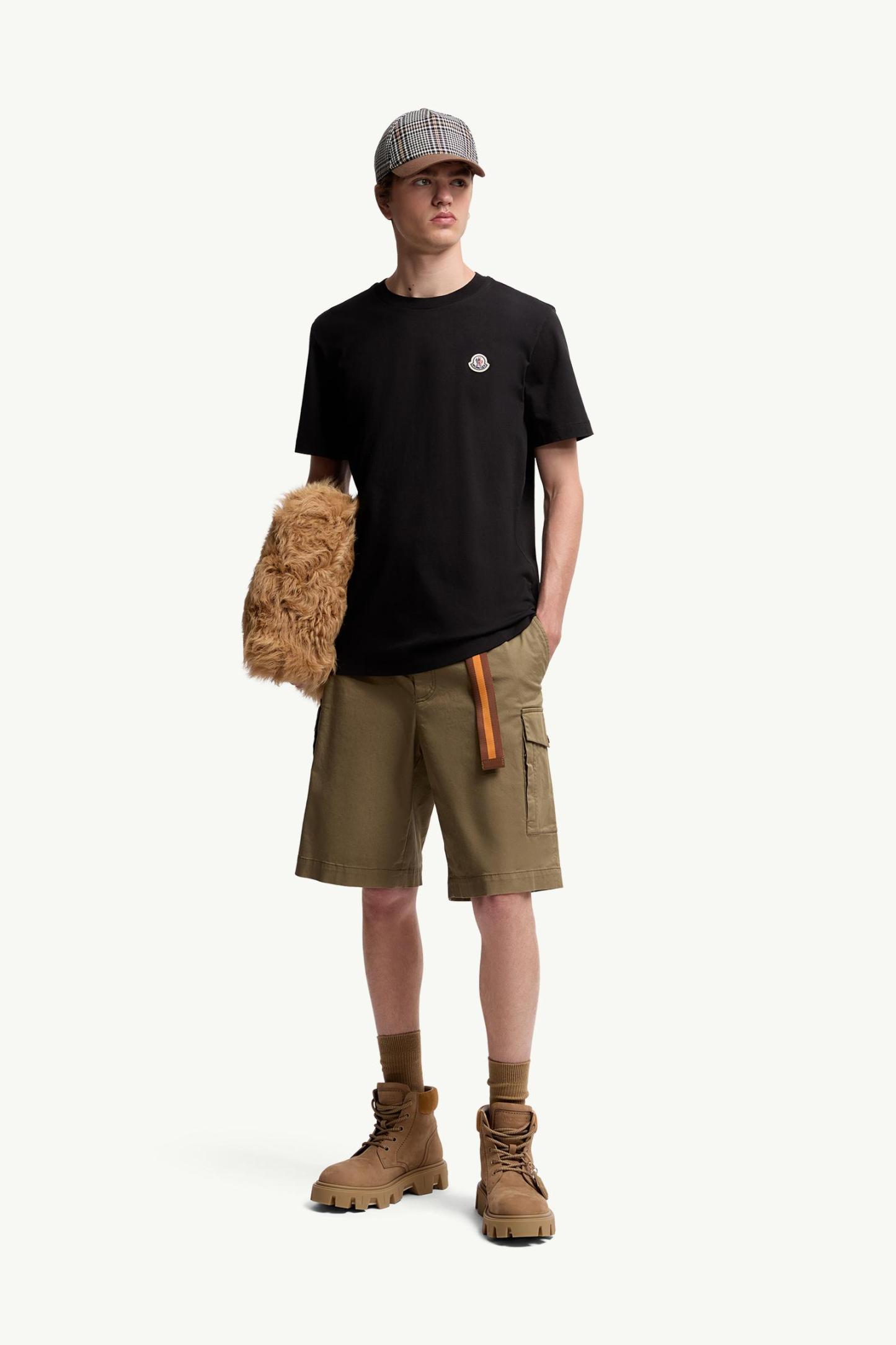 Logo Patch Cotton T-Shirt (Pack of Three)