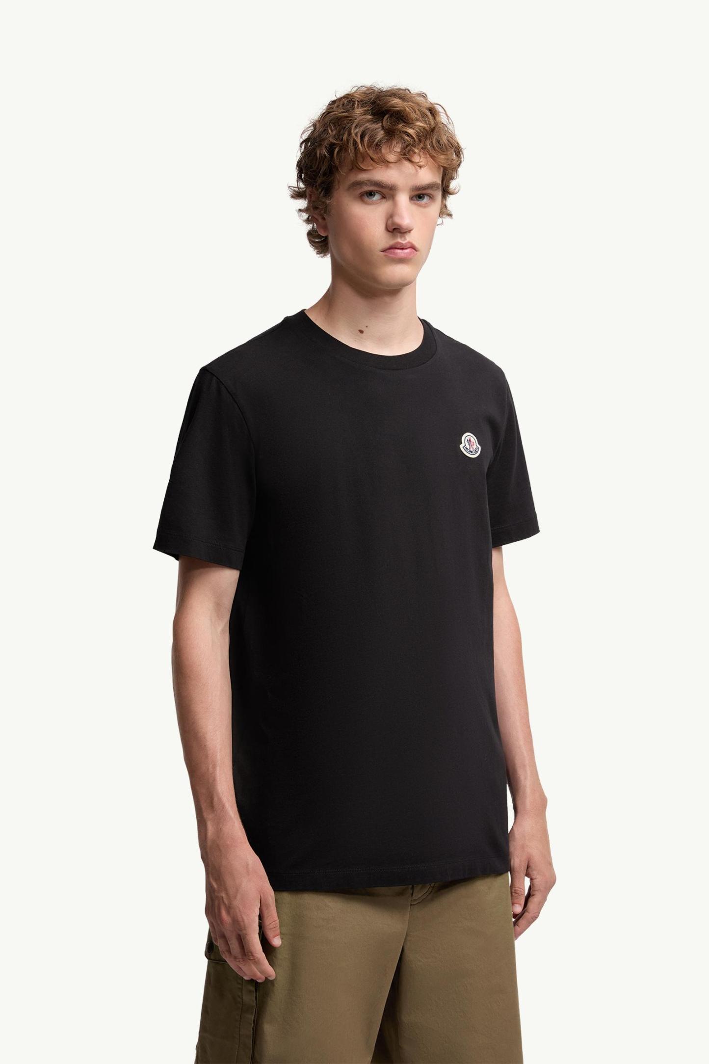 Logo Patch Cotton T-Shirt (Pack of Three)