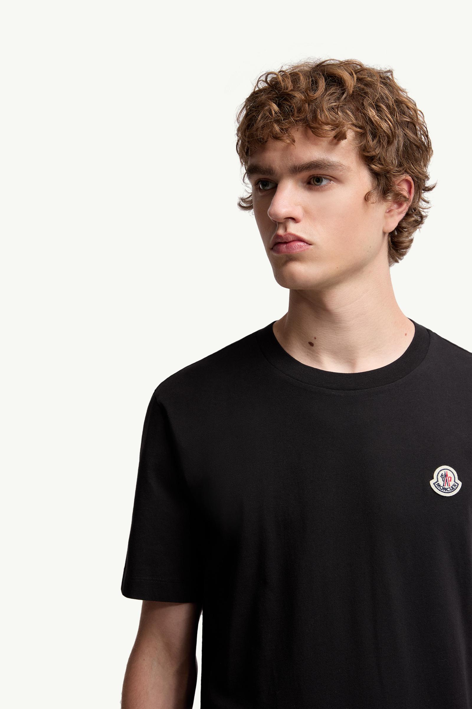 Logo Patch Cotton T-Shirt (Pack of Three)