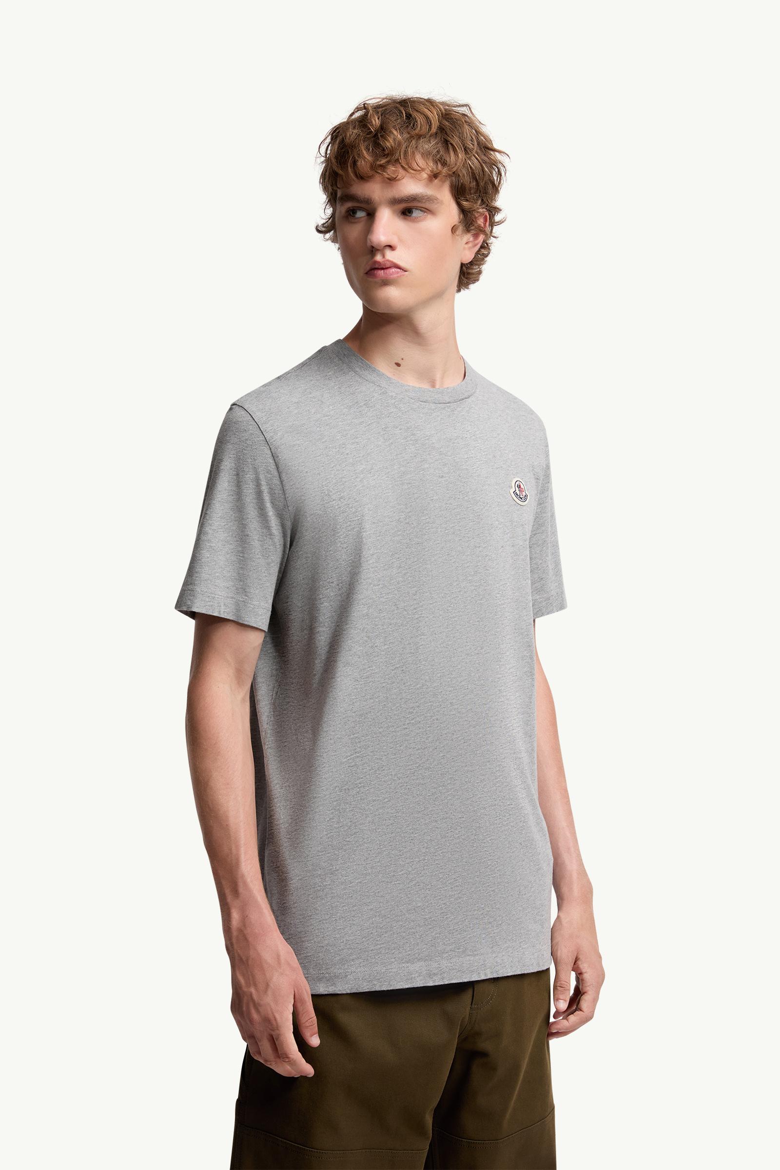 Logo Patch Cotton T-Shirt (Pack of Three)