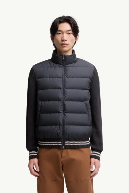 Padded Cotton Cardigan