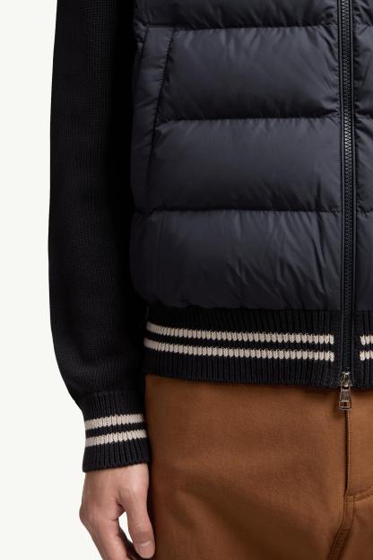 Padded Cotton Cardigan