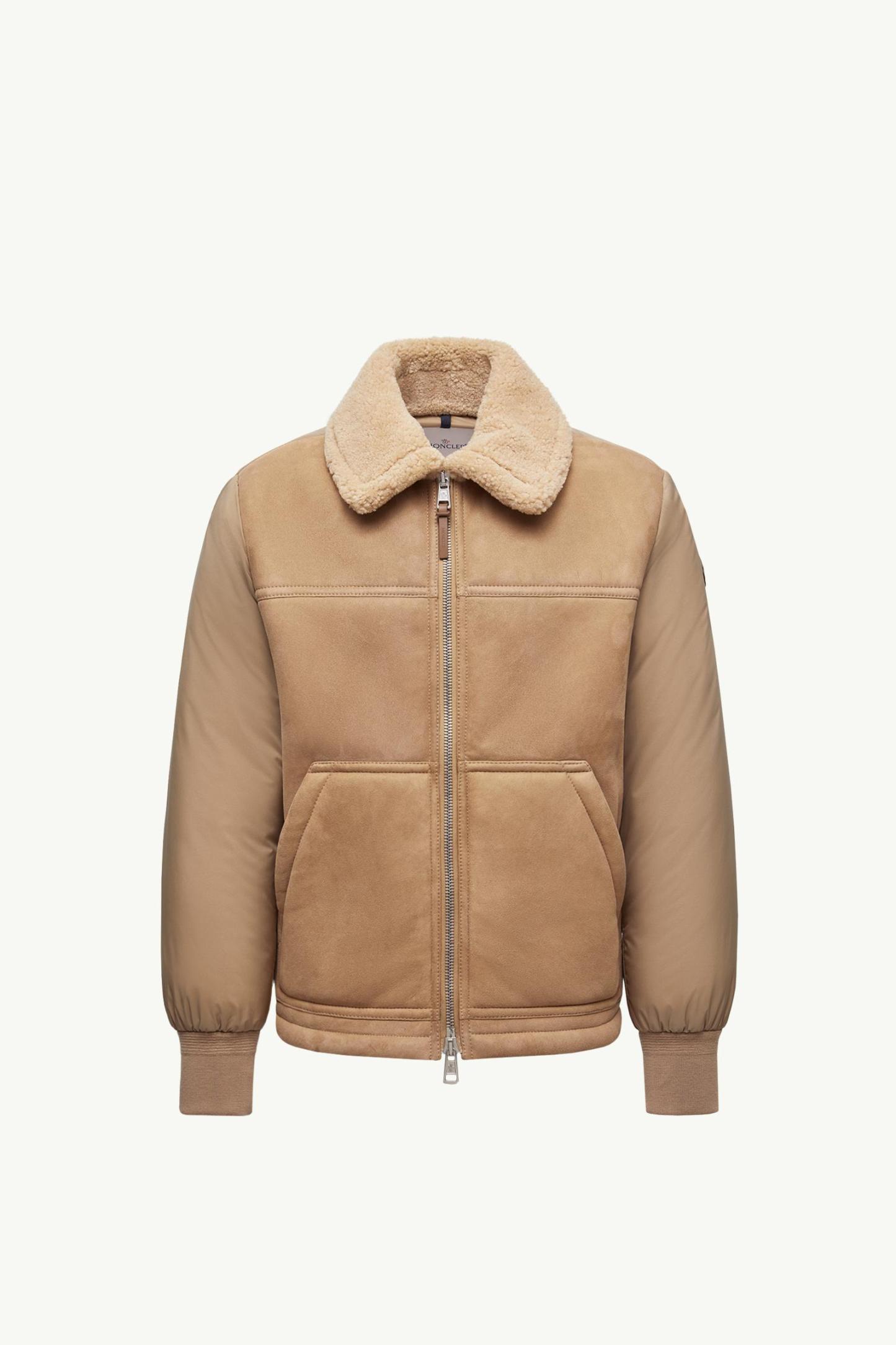 Tonnay Suede & Shearling Short Down Jacket