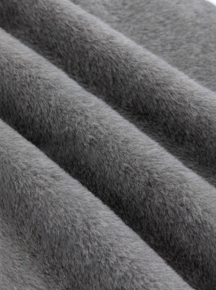 Women's long single-breasted wool coat with stand collar