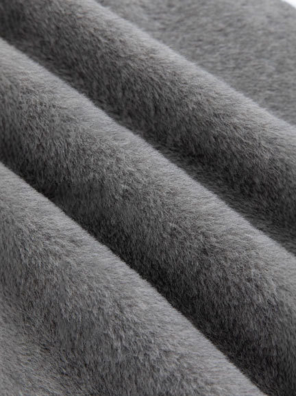 Women's long single-breasted wool coat with stand collar