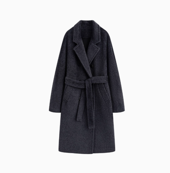 Long cashmere wool coat