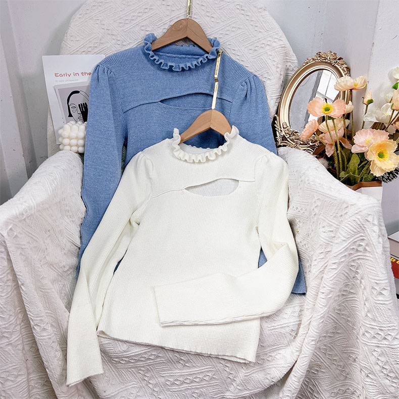 Korean-style vintage knitted sweater