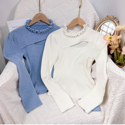 Korean-style vintage knitted sweater