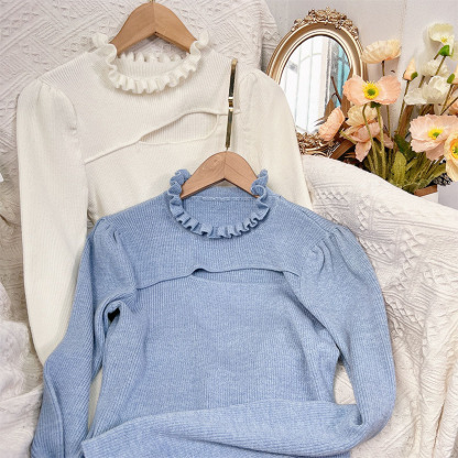 Korean-style vintage knitted sweater