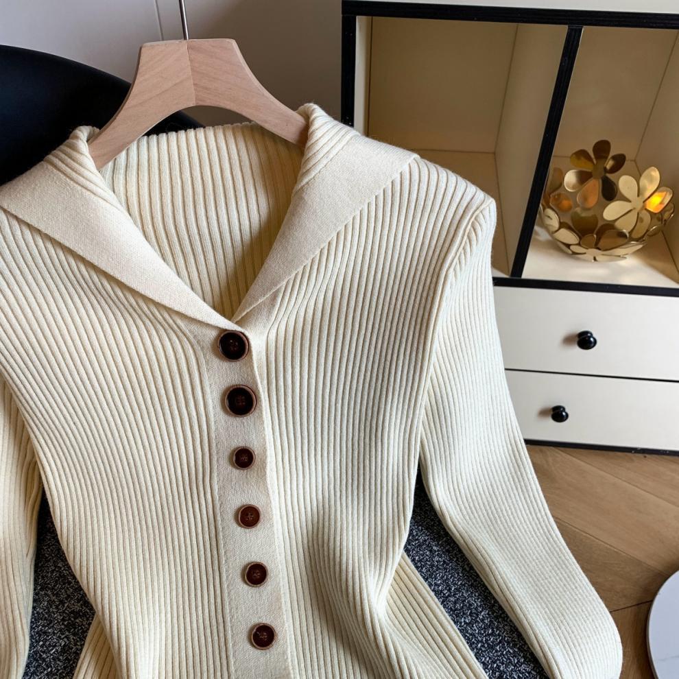Womens Striped Cardigan Sweaters Casual Open Front Long Sleeve Button Down Knit Outwear