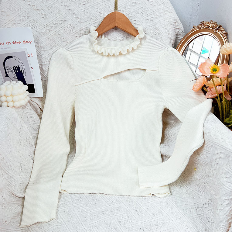 Korean-style vintage knitted sweater