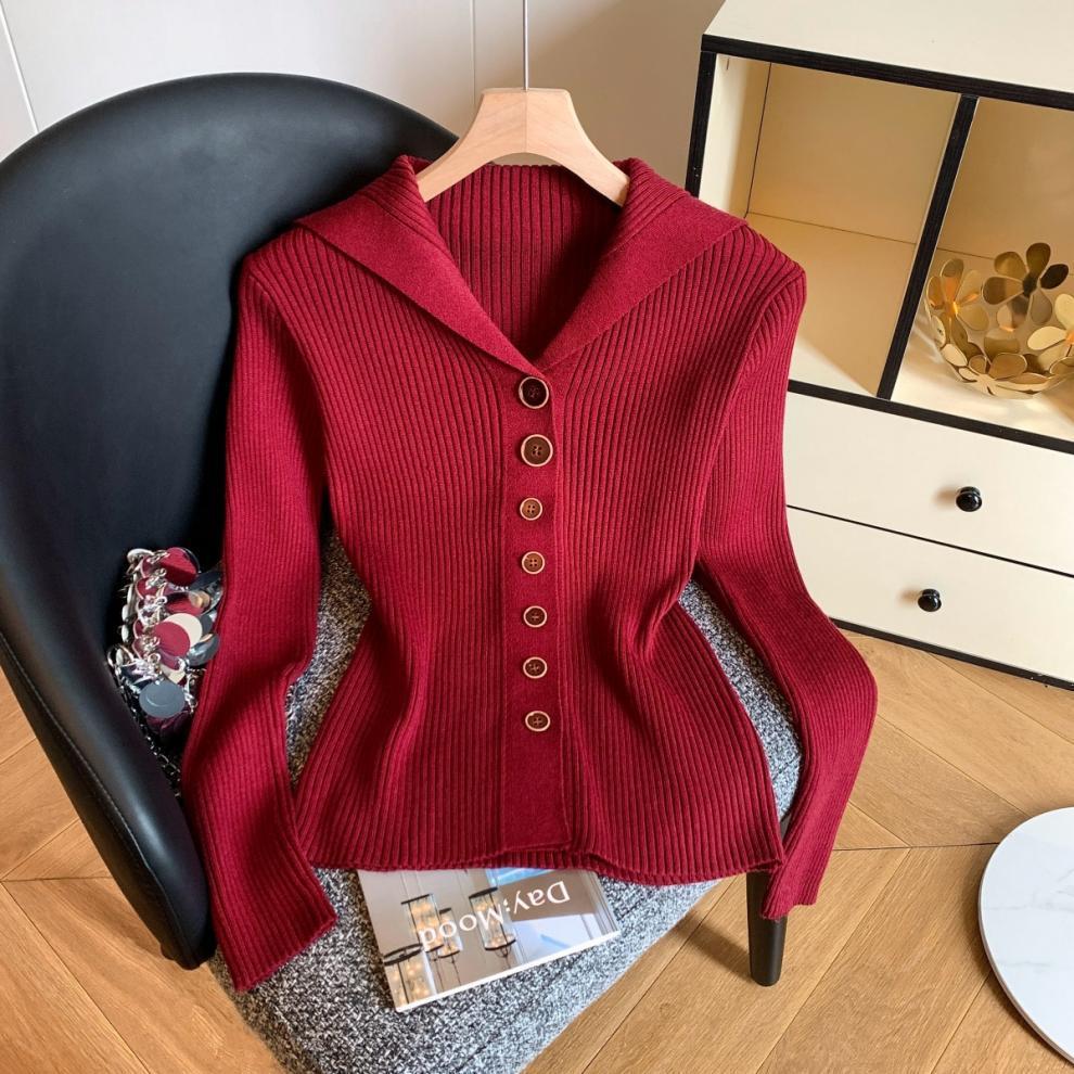 Womens Striped Cardigan Sweaters Casual Open Front Long Sleeve Button Down Knit Outwear