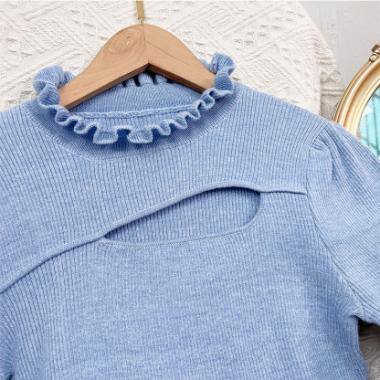 Korean-style vintage knitted sweater