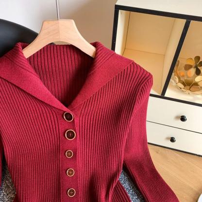 Womens Striped Cardigan Sweaters Casual Open Front Long Sleeve Button Down Knit Outwear