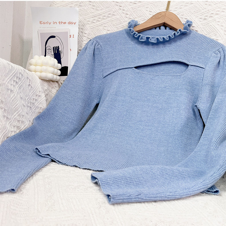 Korean-style vintage knitted sweater