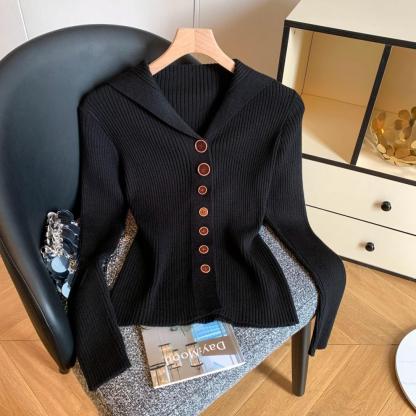 Womens Striped Cardigan Sweaters Casual Open Front Long Sleeve Button Down Knit Outwear