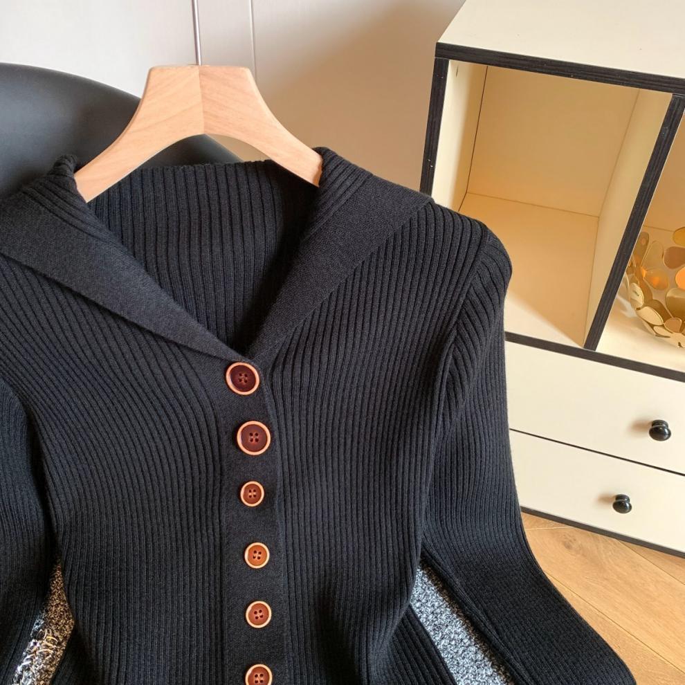 Womens Striped Cardigan Sweaters Casual Open Front Long Sleeve Button Down Knit Outwear