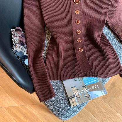 Womens Striped Cardigan Sweaters Casual Open Front Long Sleeve Button Down Knit Outwear