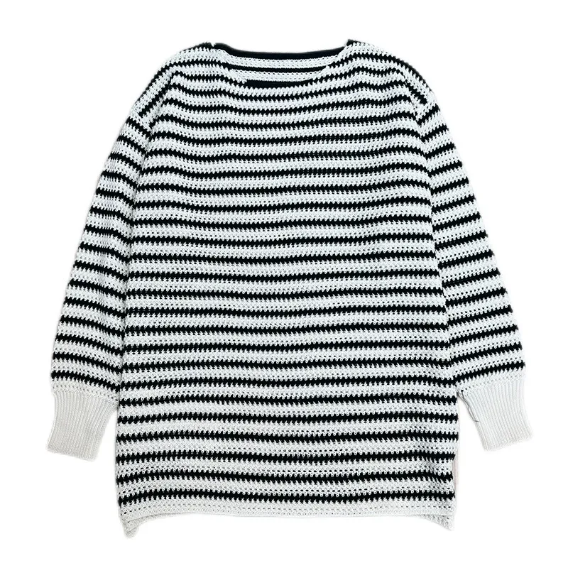 Women's striped knitted sweater