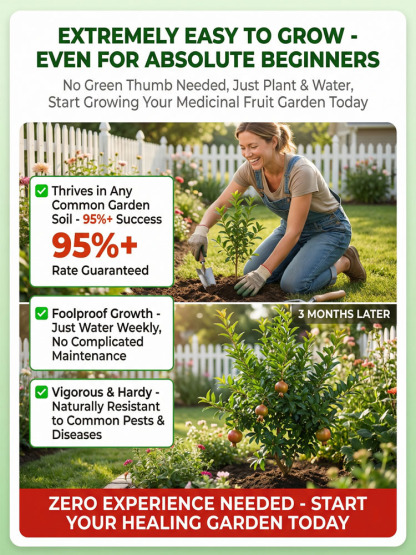 Non-GMO soft-seed pomegranate sapling