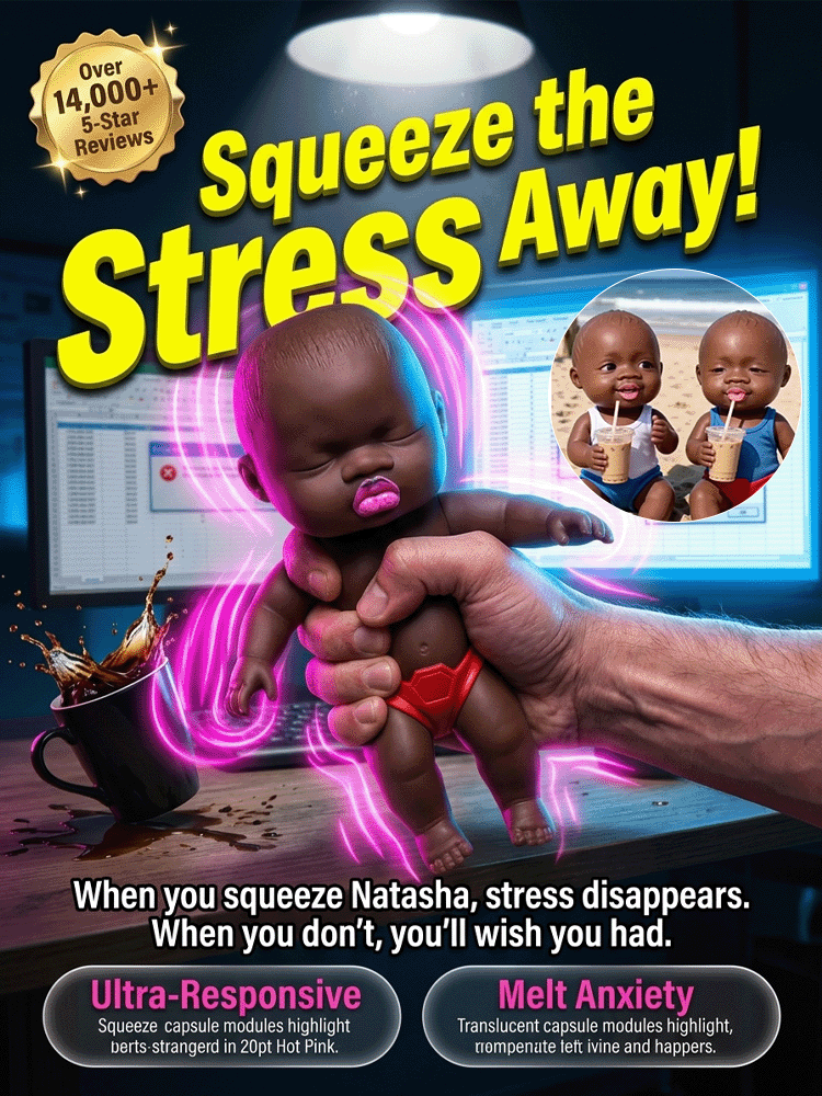 Natasha Little Black Doll Stress Relief Toy