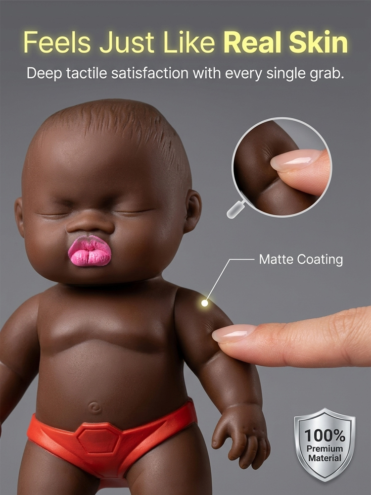 Natasha Little Black Doll Stress Relief Toy