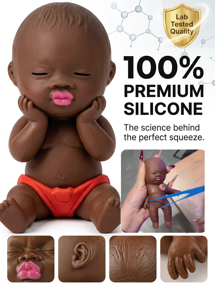 Natasha Little Black Doll Stress Relief Toy