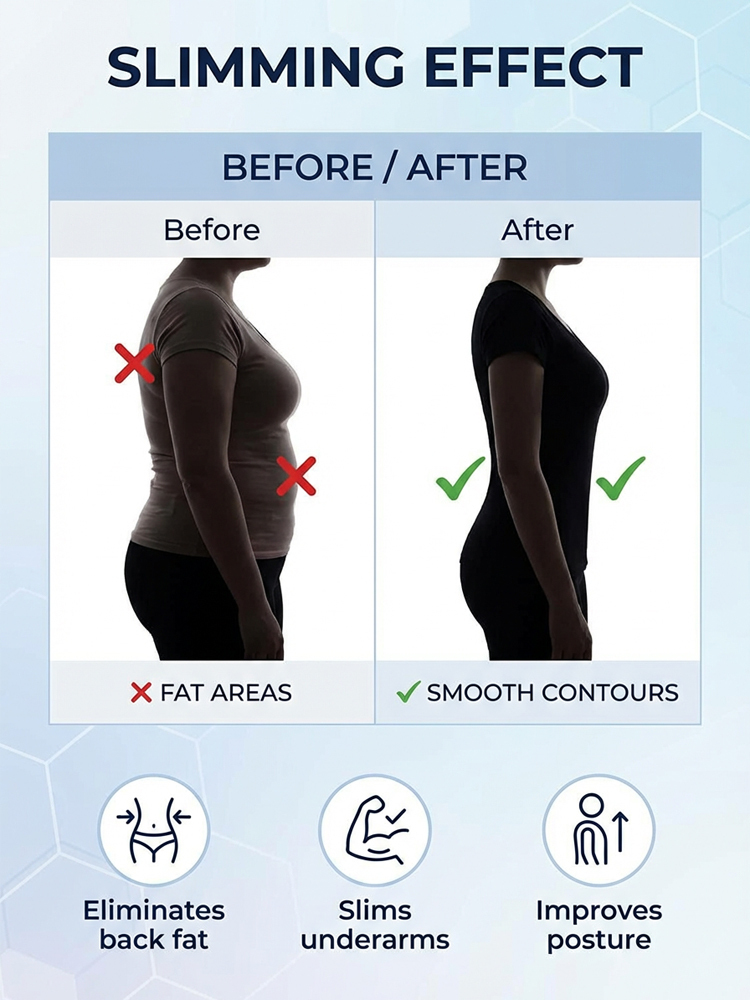 [Makes large breasts appear smaller & small breasts appear larger] Front zipper shaping bra