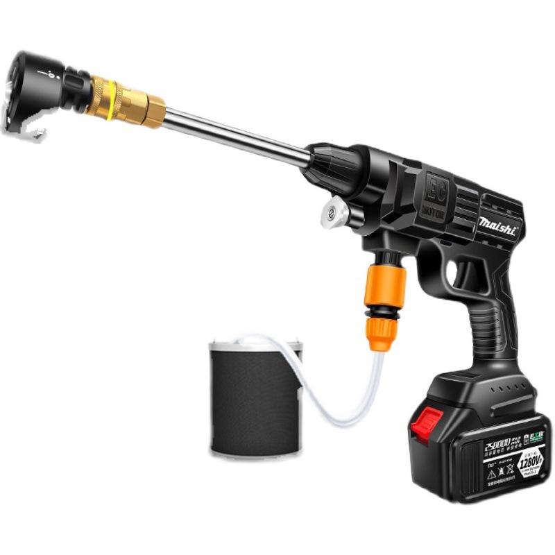 【Hochdruck-Selbstansaugende 3-in-1】Tragbare Autowaschanlage