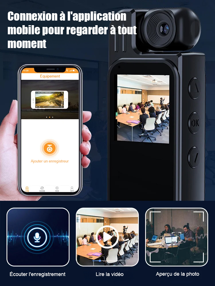 【Pocket Small Camera】Caméra portable avec écran