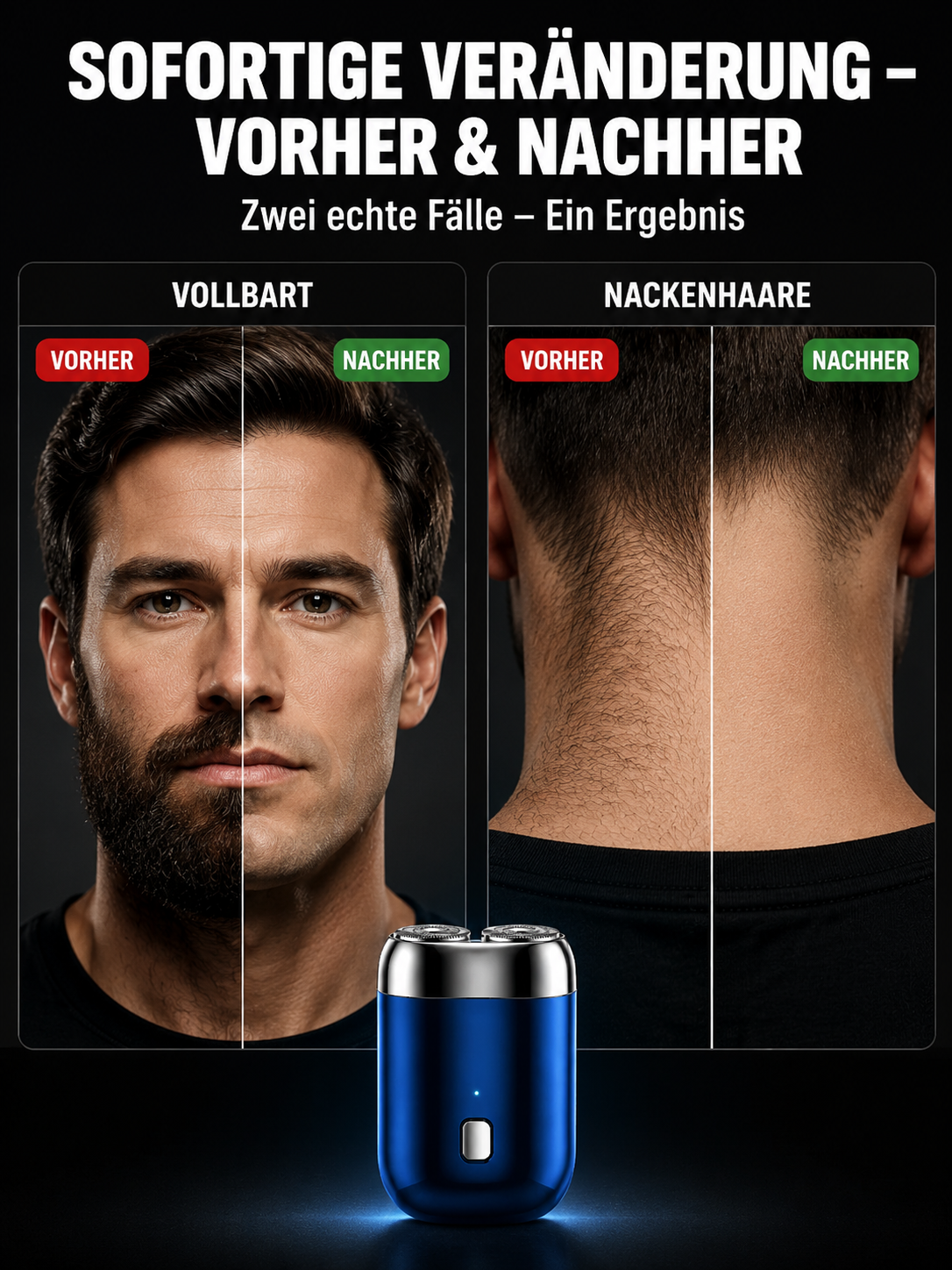 Neues Mini-Doppelklingen-Elektrorasierer-Modell