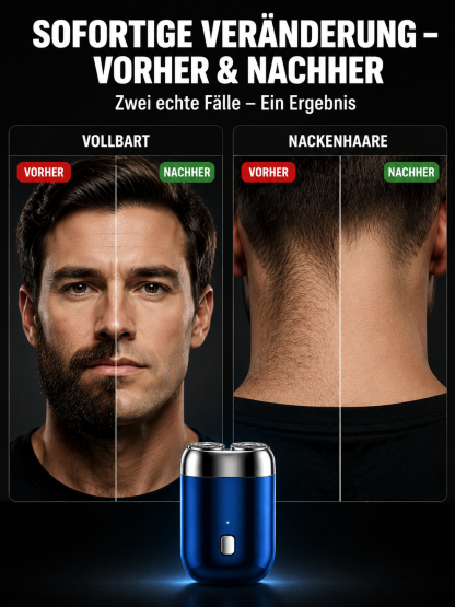 Neues Mini-Doppelklingen-Elektrorasierer-Modell