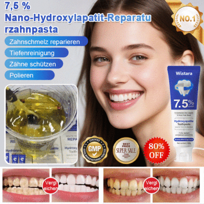 7,5% Nano-Hydroxyapatit Reparaturzahnpasta