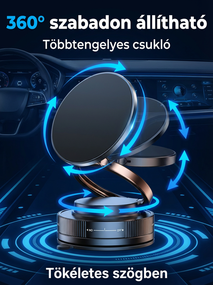 Vakuum-Magnet-Halter 360° Drehbare Handyhalterung