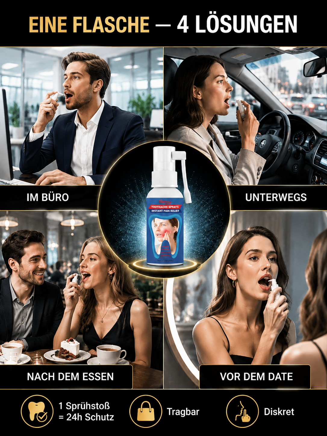 🚫 Zahnarzt umgehen! Bio-Nano-Zahnreparaturspray | 1 kaufen, 1 GRATIS!