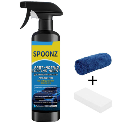 Nano-Beschichtungsmittel + Sprühkopf + Handtuch + Schwamm-Set