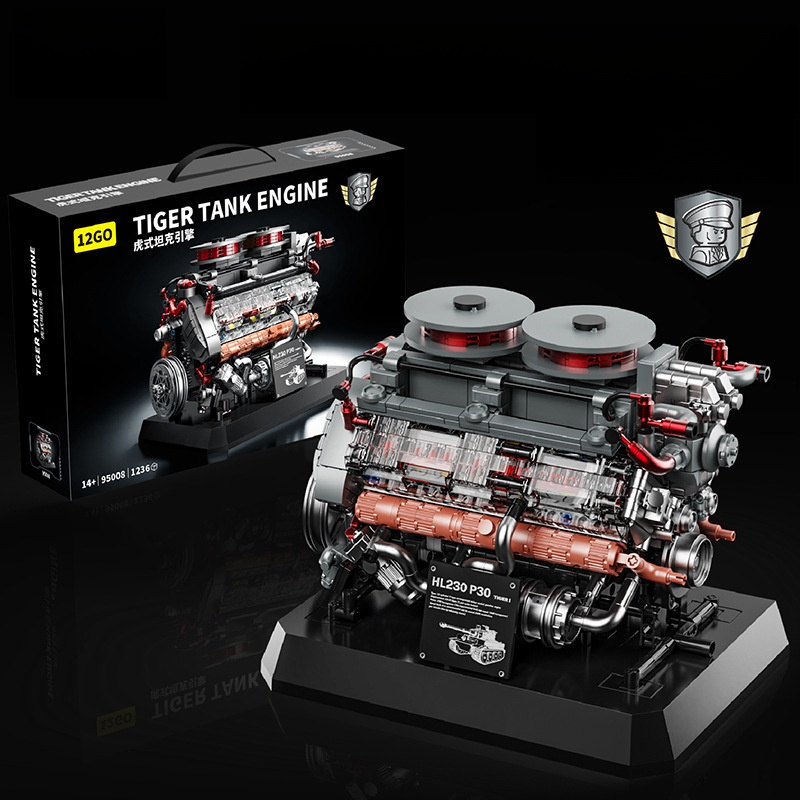  【100% Funktionsgetreu】CNC-gefräst, benzinbetrieben, voll lauffähig: Maschinentechnologie-V8-Motorantriebsgruppe