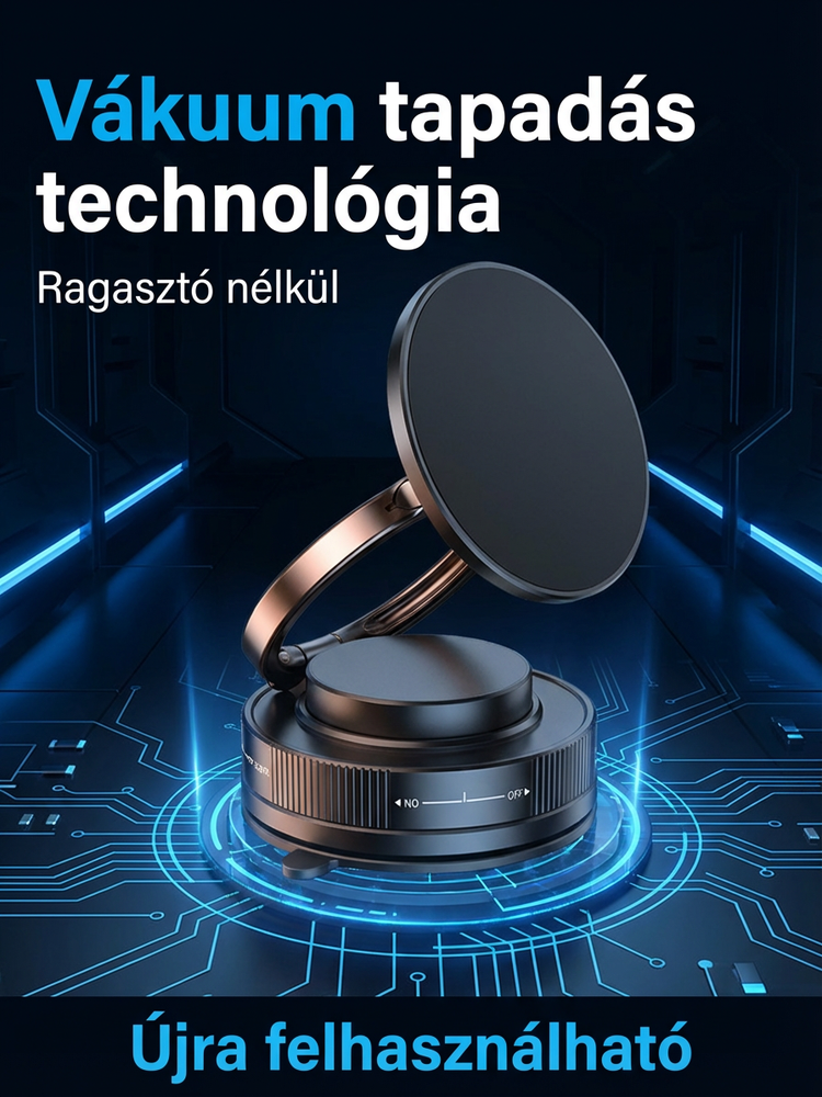 Vakuum-Magnet-Halter 360° Drehbare Handyhalterung