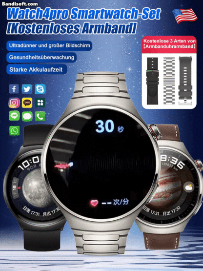 🩺 【Von Ärzten empfohlen!】Die neueste Smart-Health-Uhr! 🔥 Zweites Stück für nur 23 €!🎁