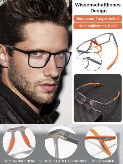 [Ohne Sehtest] Jena Optik-Technologie - „Sternenhimmel“ Smarte Gleitsichtbrille | Automatischer Fokus für Nah und Fern | Blaulichtfilter |Lichtempfindlicher Farbwechsel |  💎👓