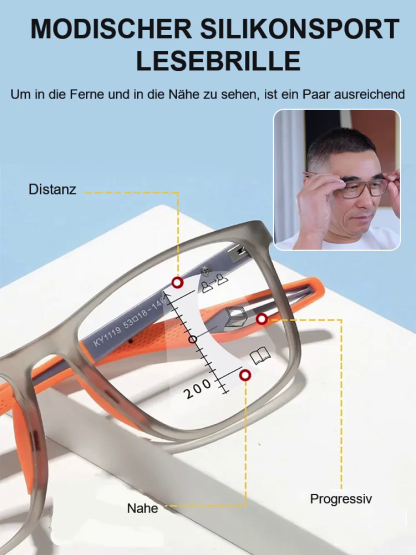 [Ohne Sehtest] Jena Optik-Technologie - „Sternenhimmel“ Smarte Gleitsichtbrille | Automatischer Fokus für Nah und Fern | Blaulichtfilter |Lichtempfindlicher Farbwechsel |  💎👓
