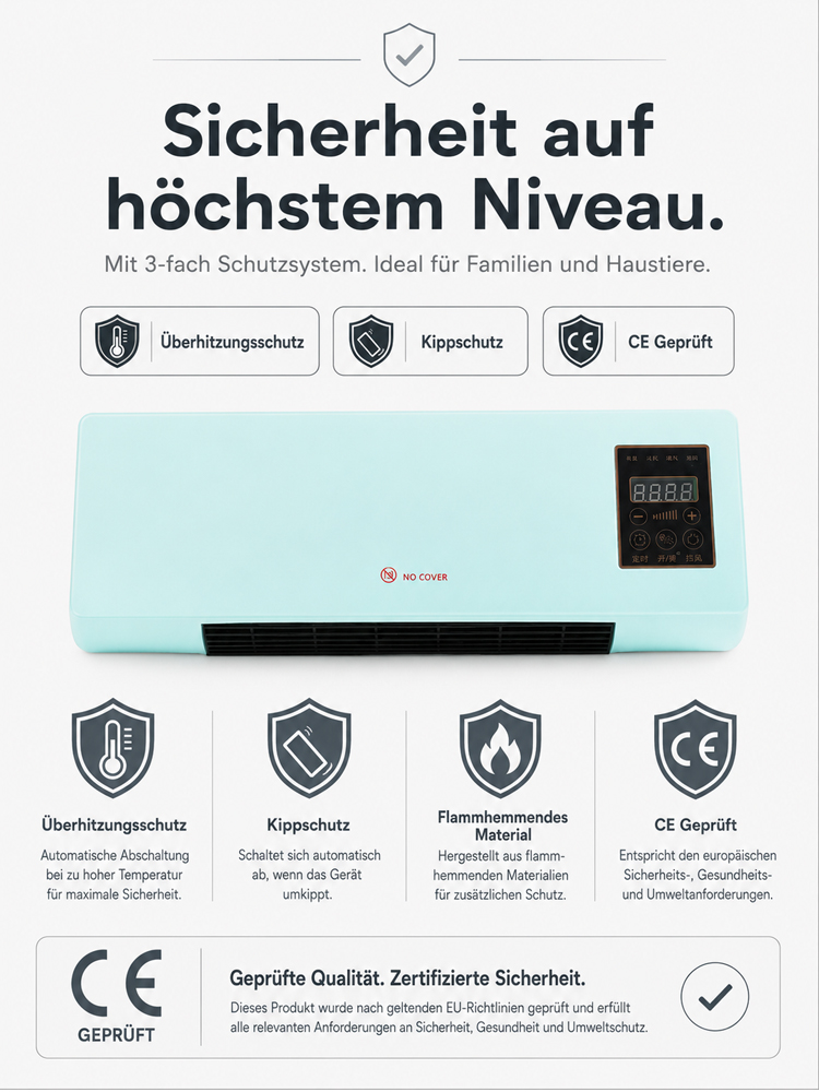 Haushaltswandgerät Klimaanlage, Kühl- und Heizfunktion