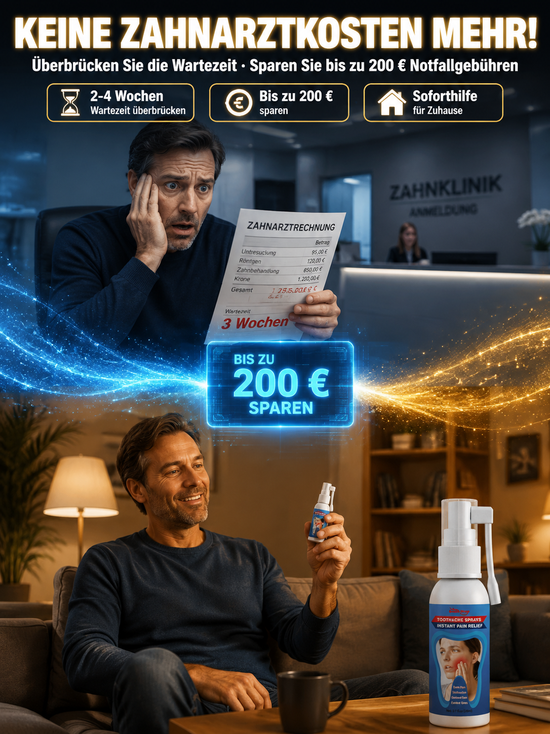 🚫 Zahnarzt umgehen! Bio-Nano-Zahnreparaturspray | 1 kaufen, 1 GRATIS!