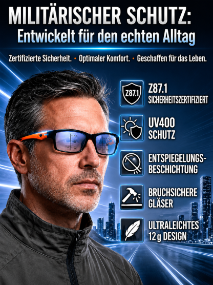 ✅ Schluss mit ständigem Brillenwechsel! Eine Brille für nahtlose Sehschärfe und sofortigen Sonnenschutz.