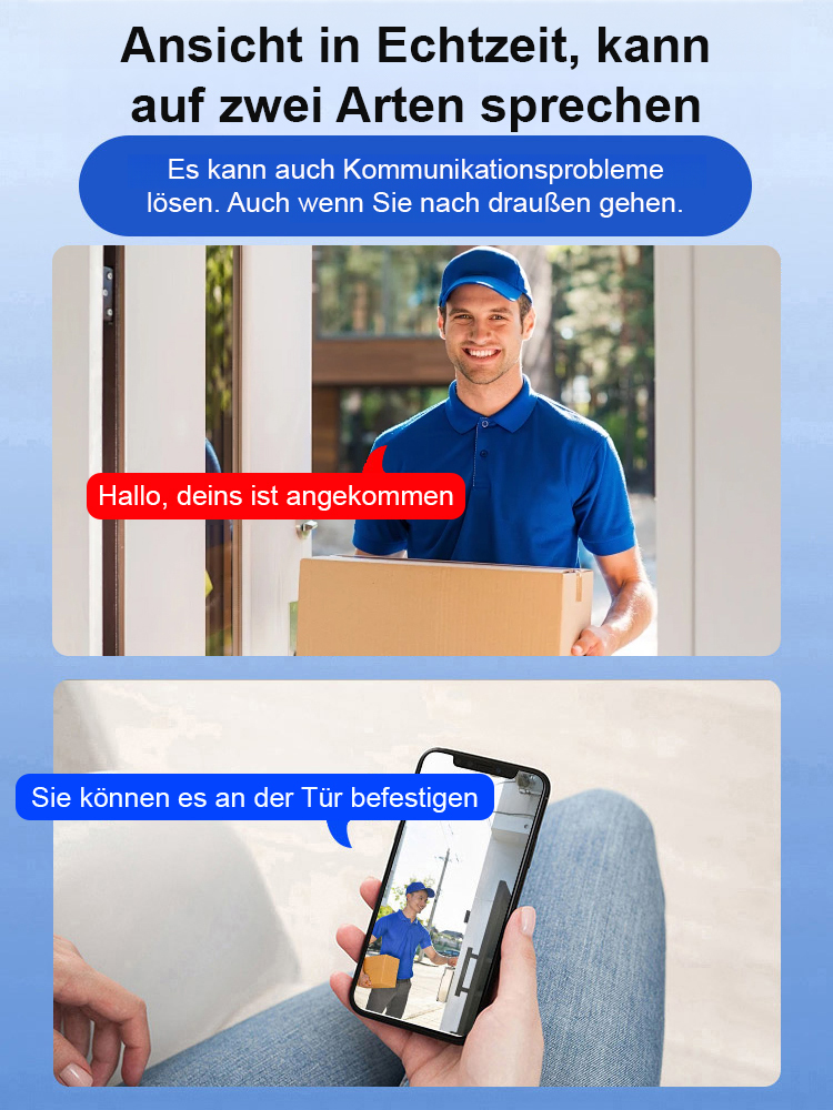 【Upgrade-Version: Ultra-unsichtbar】Drahtlose Kamera. Sie können jederzeit aus der Ferne live sehen und aufnehmen. Dank der gestochen scharfen Infrarot-Nachtsichtfunktion haben Sie selbst in der dunkelsten Nacht klare Sicht.