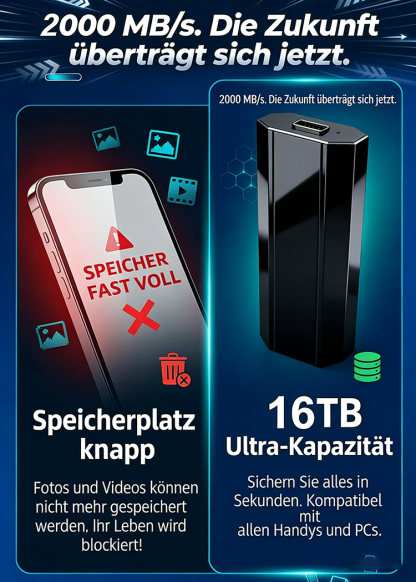 Externe tragbare SSD-Festplatte