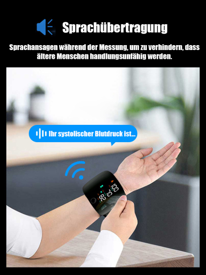  CE-zertifiziert & RoHS-konform | Hohe Präzision: Blutdruck ±3 mmHg, Puls ±5 % | Inkl. Konformitätserklärung (DOC).