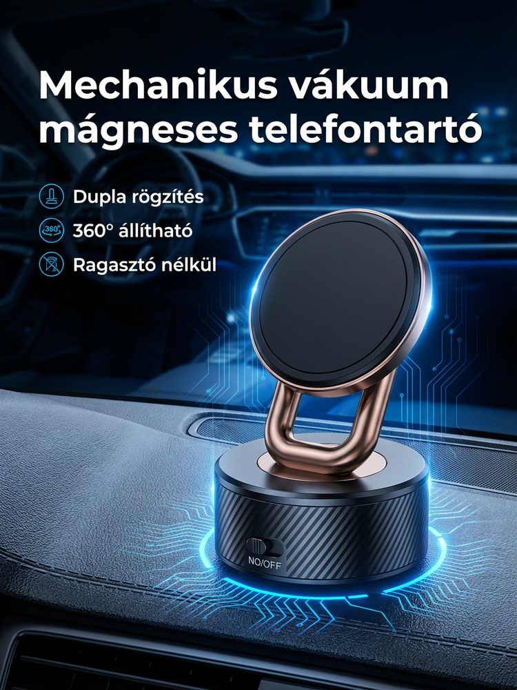 Vakuum-Magnet-Halter 360° Drehbare Handyhalterung