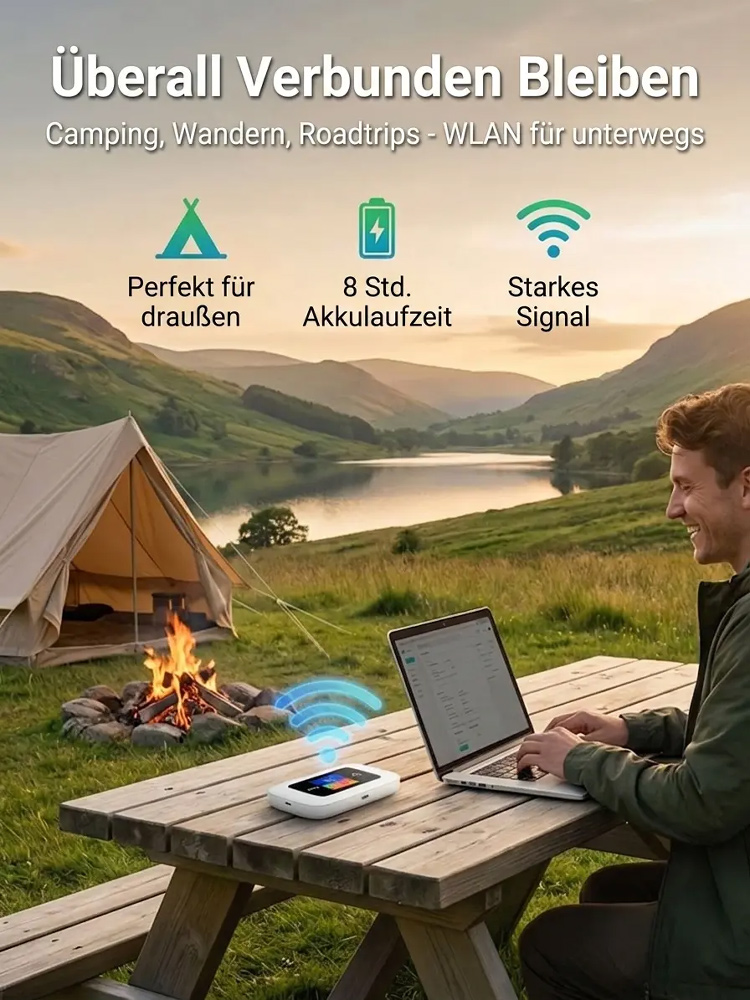 🛰️ Military-grade satellite portable WiFi with lifetime no monthly fees and no contract limits. 📵 No SIM card, no broadband, no telecom carrier required. 🚀 Enjoy ultra-fast 5G network speed globally anytime.